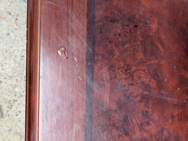 Vintage Burl Wood Coffee & Matching End Table Set