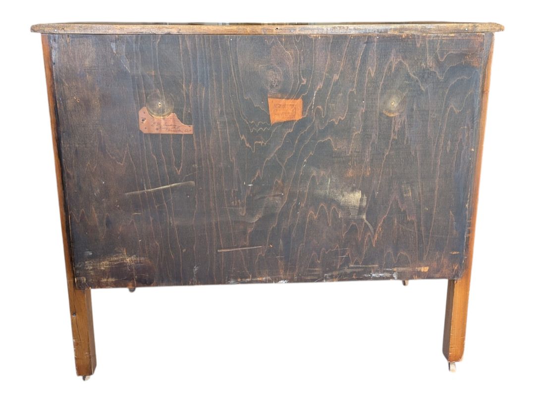Antique Wooden Dresser with Mirror