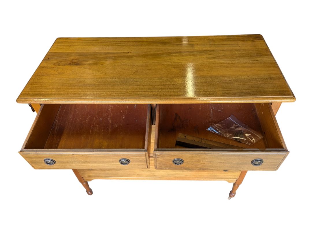 Antique Wooden Dresser with Mirror