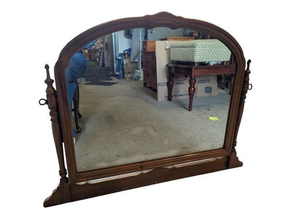 Antique Wooden Dresser with Mirror