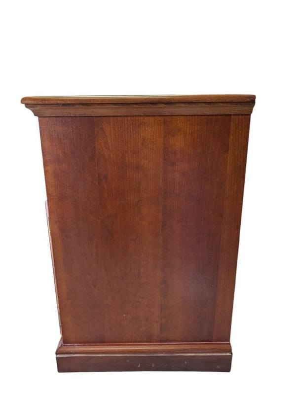 Wooden Media Cabinet / TV Stand with Glass Doors