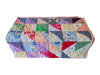 Handmade Patchwork Quilt in Pink Floral & Pastel Fabrics