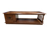 Marked Imperial Wooden Coffee Table with Spindle Detail