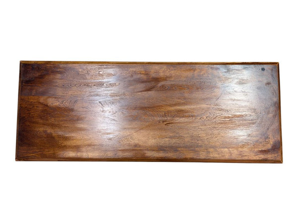 Marked Imperial Wooden Coffee Table with Spindle Detail