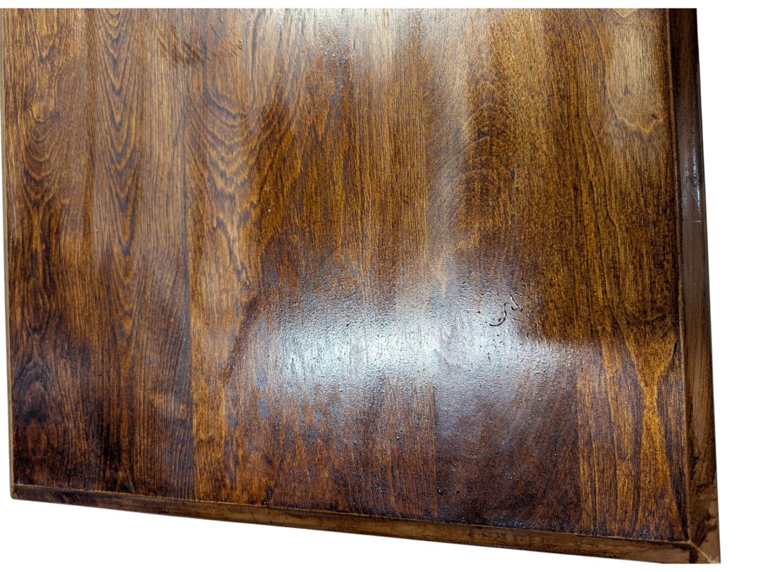 Marked Imperial Wooden Coffee Table with Spindle Detail