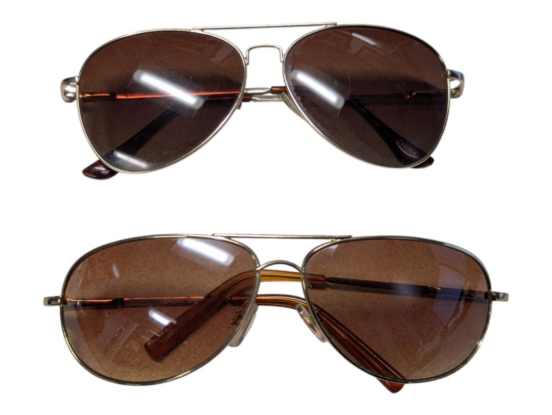 Lot of 2 Aviator-Style Sunglasses