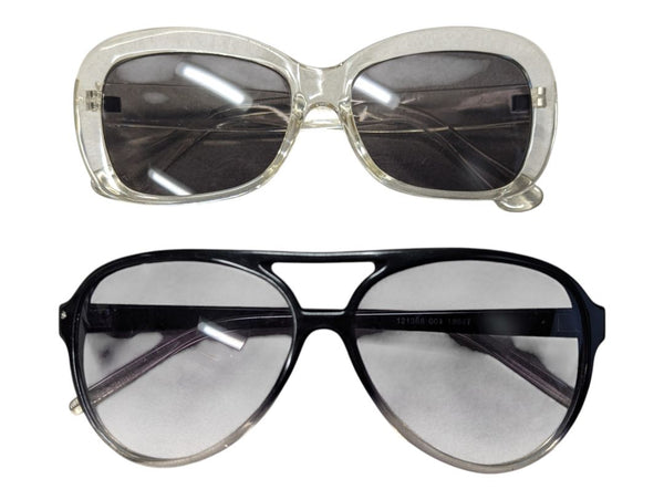 Lot of 2 Unmarked Fashion Sunglasses