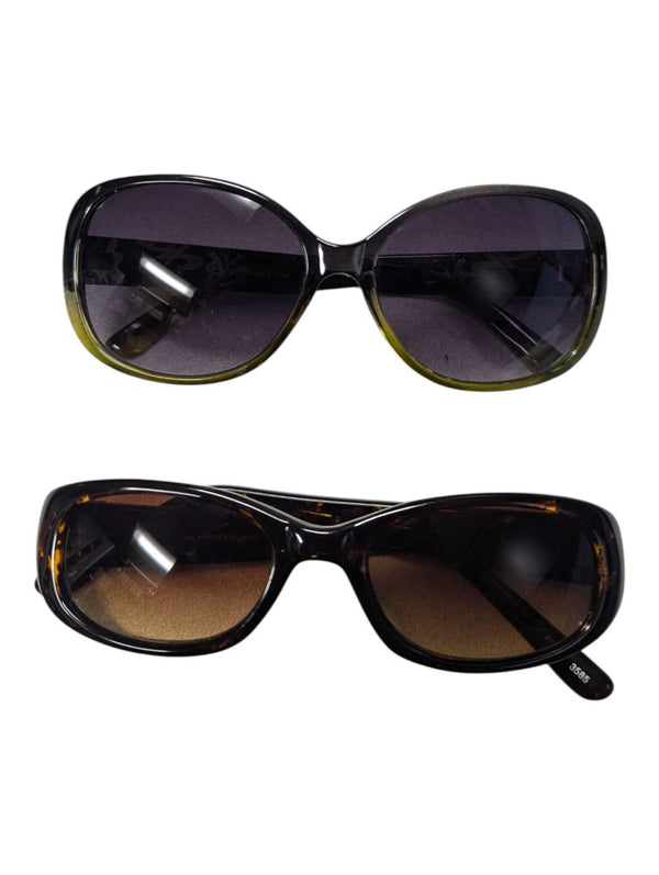 Lot of 2 Fashion Sunglasses – Marked as Alfred Sung & Floral Temple Sunglasses