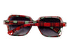 Lot of 2 Plaid Fashion Sunglasses
