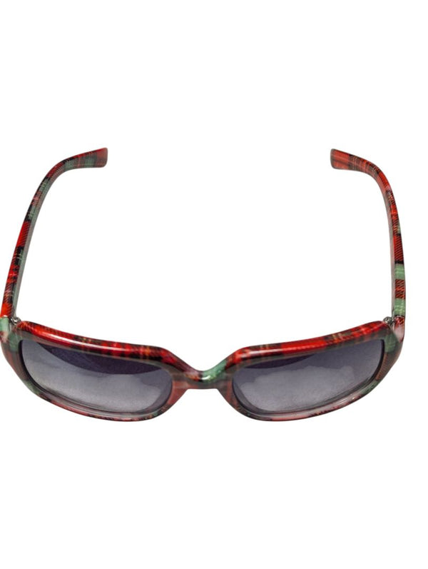 Lot of 2 Plaid Fashion Sunglasses