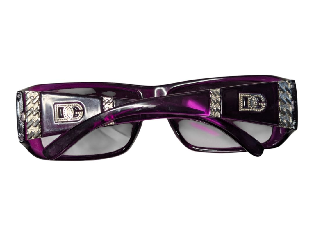 Lot of 2 Fashion Sunglasses – Marked as DG Purple & Tortoise-Arm Styles