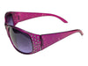 Lot of 2 Fashion Sunglasses – Purple Rhinestone-Accent & Black/Orange Geometric Arm Styles