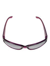 Lot of 2 Fashion Sunglasses – Purple Rhinestone-Accent & Black/Orange Geometric Arm Styles