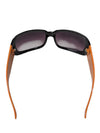Lot of 2 Fashion Sunglasses – Purple Rhinestone-Accent & Black/Orange Geometric Arm Styles