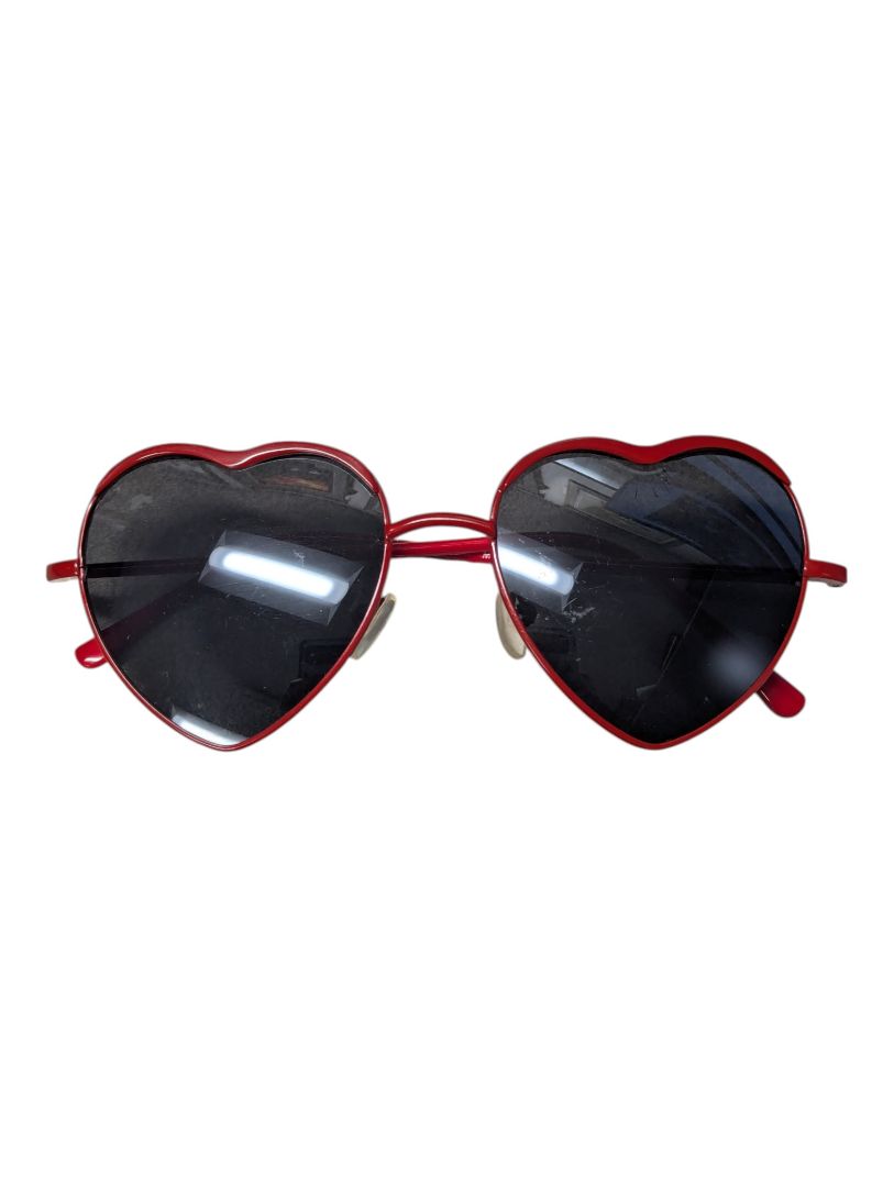 Lot of 2 Pink & Red Fashion Sunglasses – Marked as Claire’s & Heart-Shaped Style