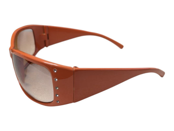 Lot of 2 Fashion Sunglasses – Orange & Brown Decorative Styles