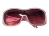 Marked as Von Dolce Pink Rhinestone Shield Sunglasses