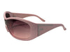 Marked as Von Dolce Pink Rhinestone Shield Sunglasses