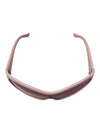 Marked as Von Dolce Pink Rhinestone Shield Sunglasses