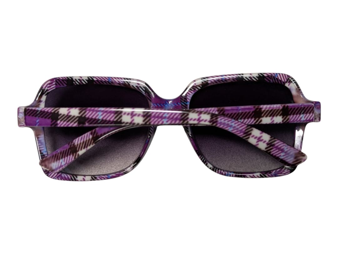 Lot of 2 Plaid Fashion Sunglasses