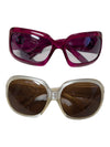 Lot of 2 Fashion Sunglasses – Pink & Pearl-Tone Frames