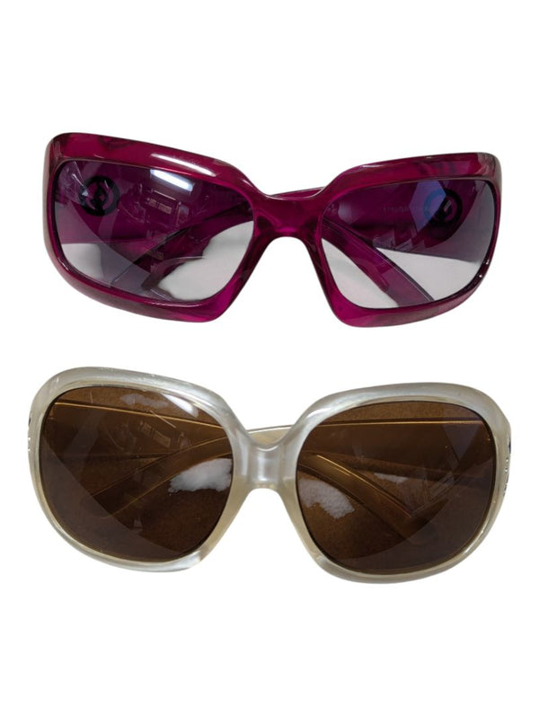 Lot of 2 Fashion Sunglasses – Pink & Pearl-Tone Frames