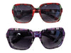 Lot of 2 Plaid Fashion Sunglasses