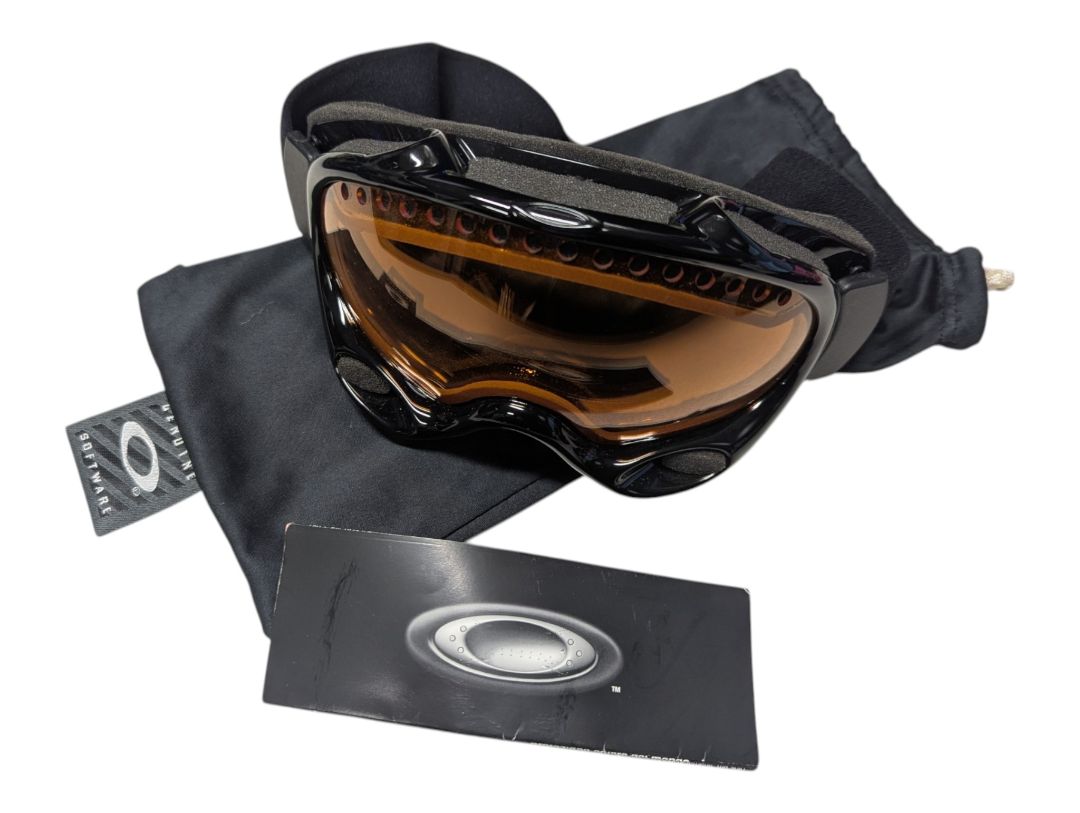 Marked as Oakley A-Frame Snow Goggles with Microfiber Bag