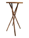 Vintage Bamboo-Style Round Plant Stand