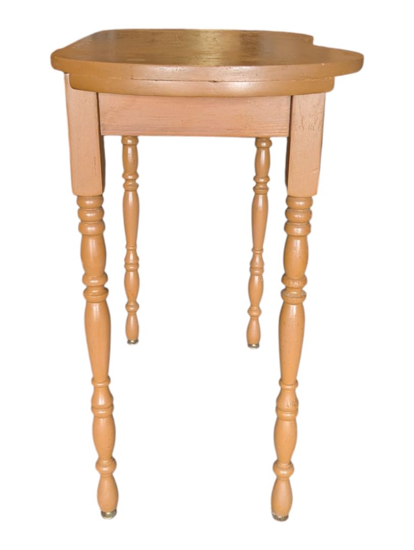 Vintage Kidney-Shaped Wood Writing Table