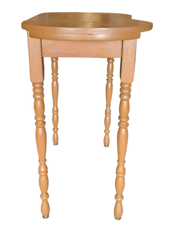 Vintage Kidney-Shaped Wood Writing Table