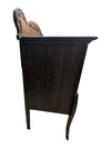 Antique Quarter-Sawn Oak Sideboard / Buffet Cabinet with Leaded Glass Doors