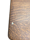 Antique Quarter-Sawn Oak Sideboard / Buffet Cabinet with Leaded Glass Doors
