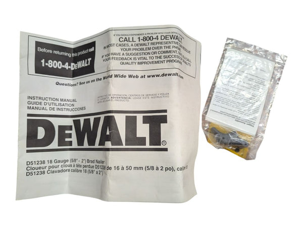 DeWalt D51238 18-Gauge Pneumatic Brad Nailer Kit