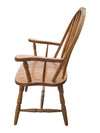 Solid Oak Double Pedestal Dining Set with 6 Windsor Chairs