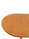 Solid Oak Double Pedestal Dining Set with 6 Windsor Chairs