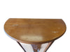 Vintage Curved Glass Display Cabinet with Key