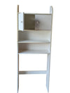 White Over-the-Toilet Bathroom Storage Cabinet