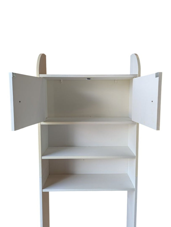 White Over-the-Toilet Bathroom Storage Cabinet