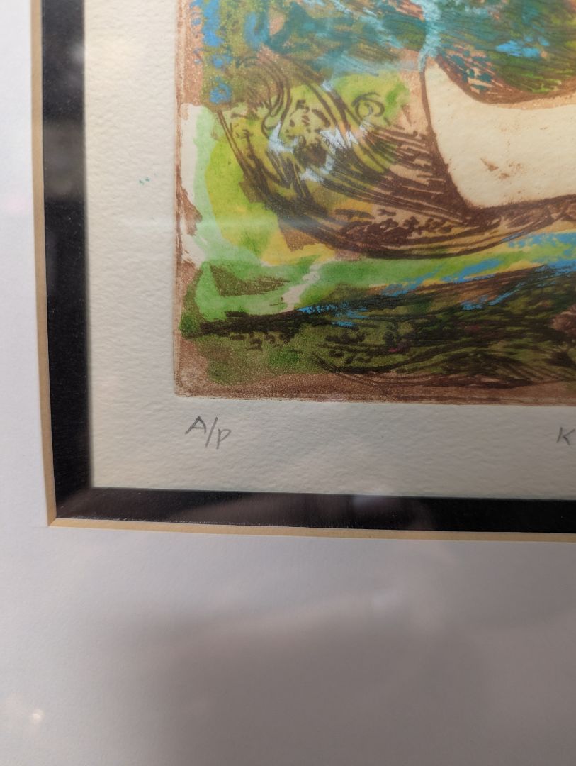 Dubi Arie “King’s Love A” Framed Signed Artist Proof Hand-Coloured Etching Print