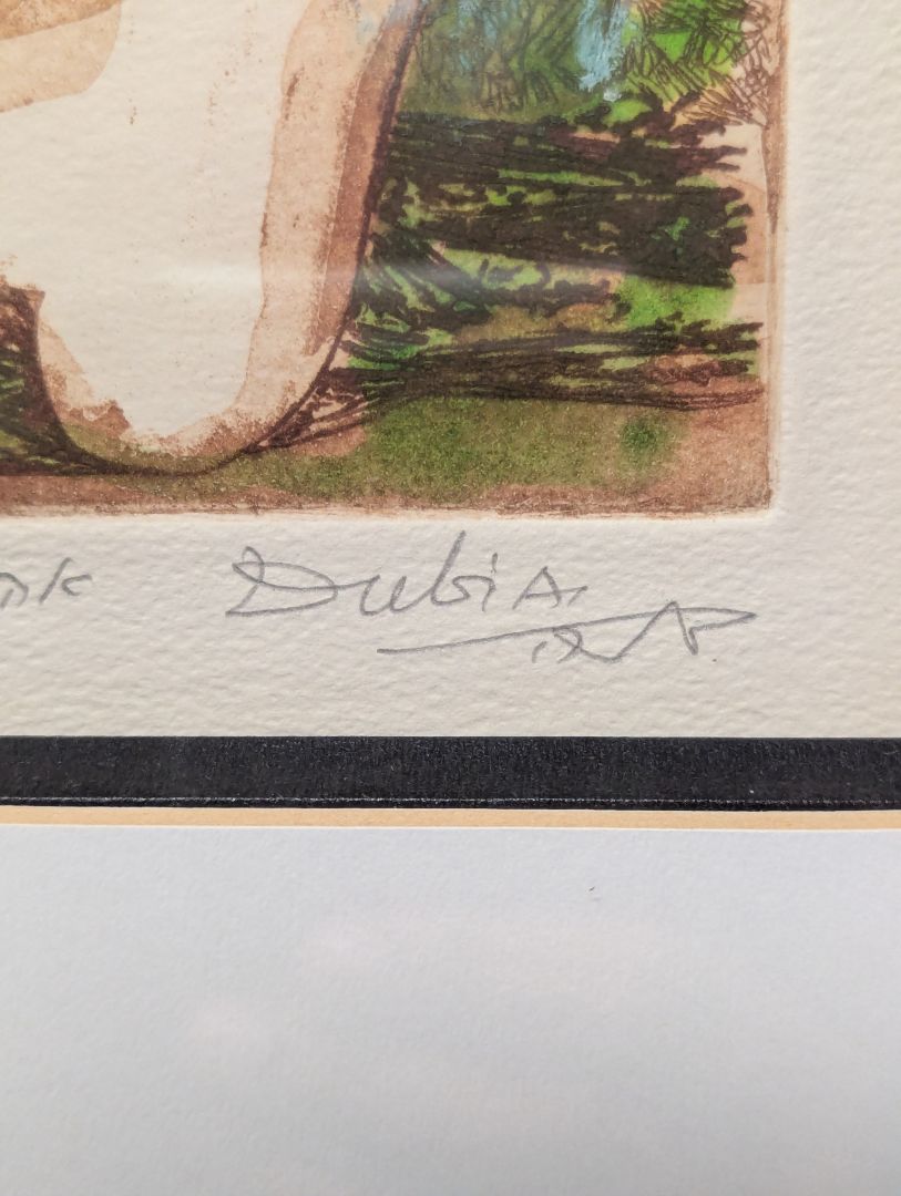 Dubi Arie “King’s Love A” Framed Signed Artist Proof Hand-Coloured Etching Print