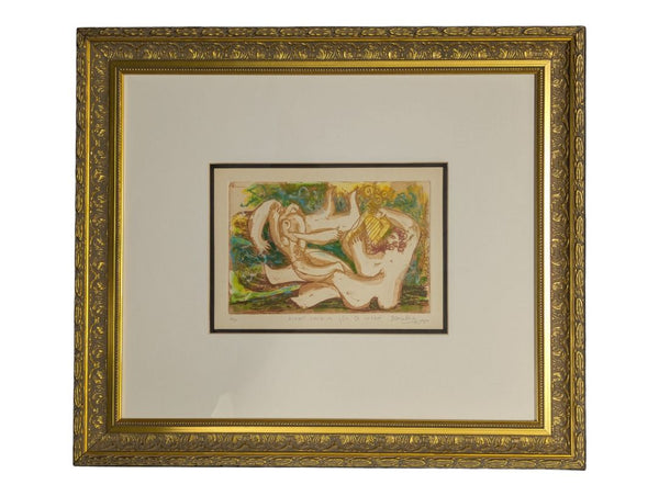 Dubi Arie “King’s Love A” Framed Signed Artist Proof Hand-Coloured Etching Print