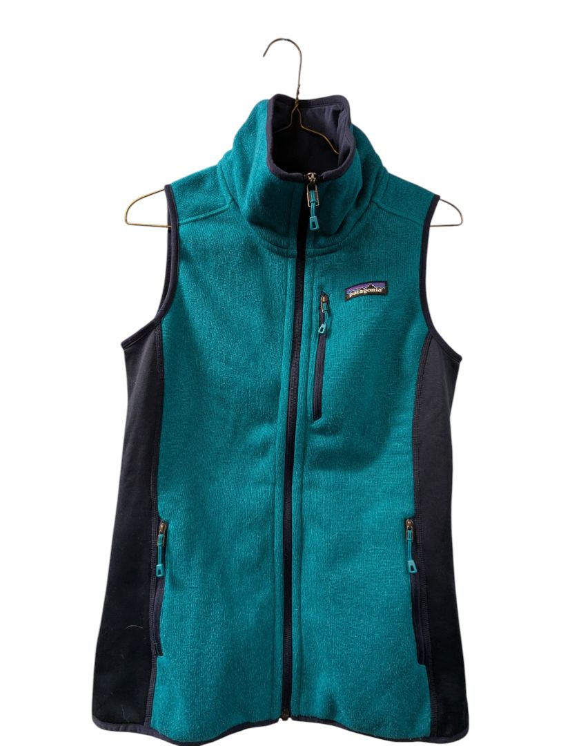 Patagonia Women’s Better Sweater Fleece Vest – Teal & Navy – Size XS