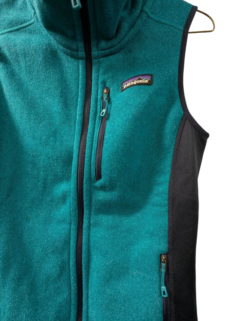 Patagonia Women’s Better Sweater Fleece Vest – Teal & Navy – Size XS