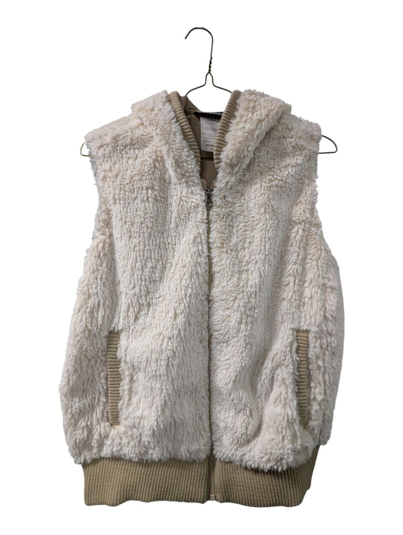 Patagonia Women’s Hooded High-Pile Fleece Vest – Cream – Size Small