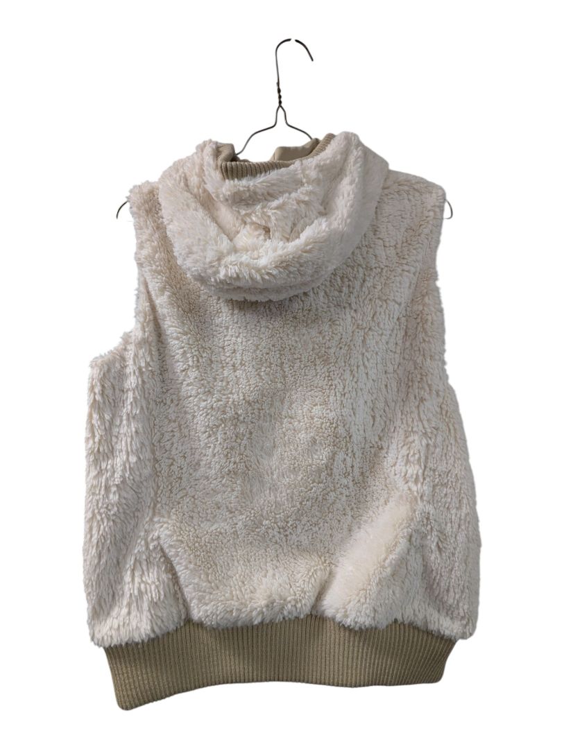 Patagonia Women’s Hooded High-Pile Fleece Vest – Cream – Size Small