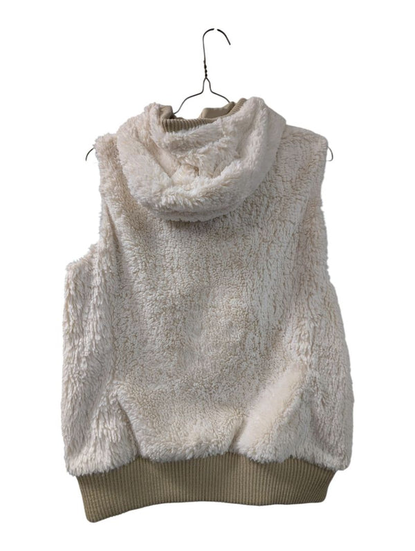Patagonia Women’s Hooded High-Pile Fleece Vest – Cream – Size Small