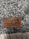 Roots Cabin Canada Women’s Shawl-Collar Knit Cardigan – Grey/Cream – Size Small
