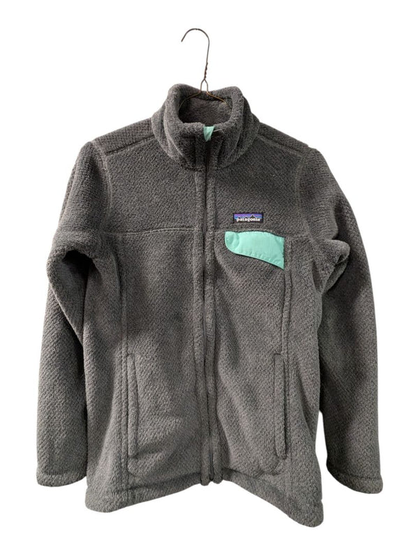Patagonia Women’s Full-Zip Re-Tool Fleece Jacket – Grey/Mint – Size XS