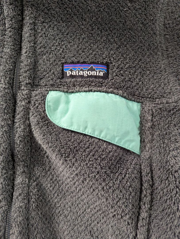 Patagonia Women’s Full-Zip Re-Tool Fleece Jacket – Grey/Mint – Size XS